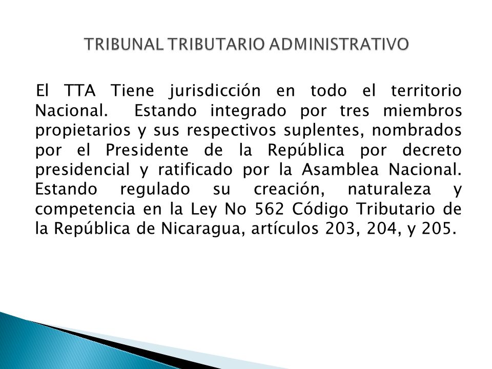 TRIBUNAL TRIBUTARIO ADMINISTRATIVO