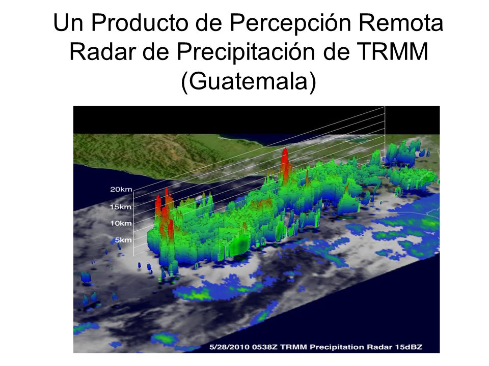 Un Producto de Percepción Remota Radar de Precipitación de TRMM (Guatemala)