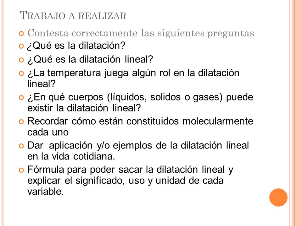 Trabajo a realizar Contesta correctamente las siguientes preguntas