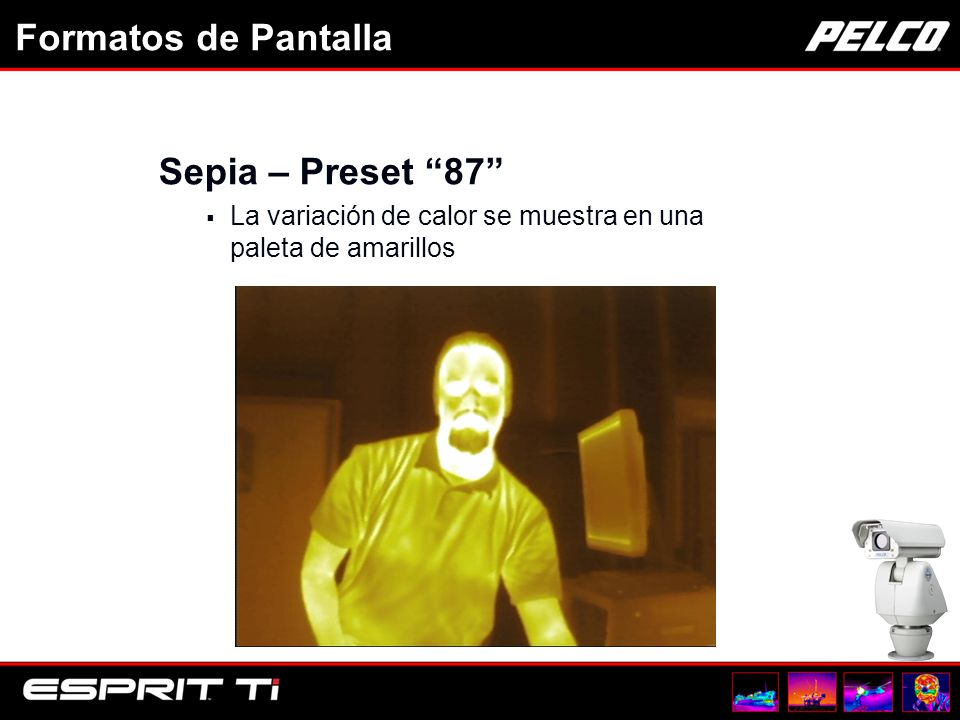 Formatos de Pantalla Sepia – Preset 87