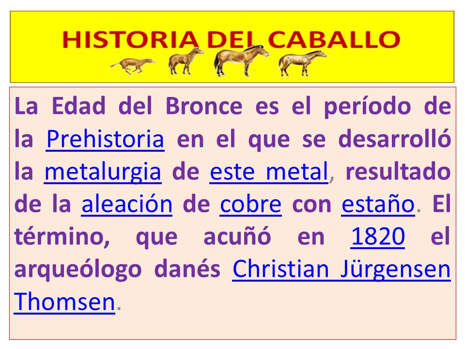 La Edad del Bronce es el período de la Prehistoria en el que se desarrolló la metalurgia de este metal, resultado de la aleación de cobre con estaño.