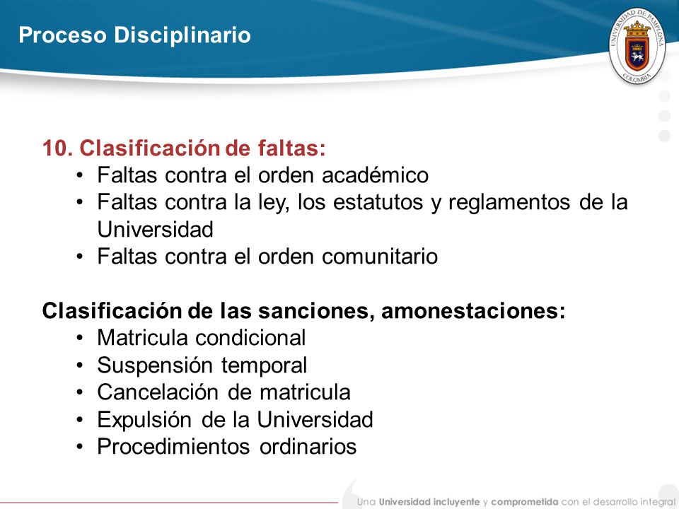 Proceso Disciplinario