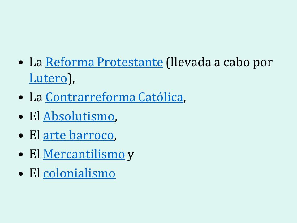 La Reforma Protestante (llevada a cabo por Lutero),