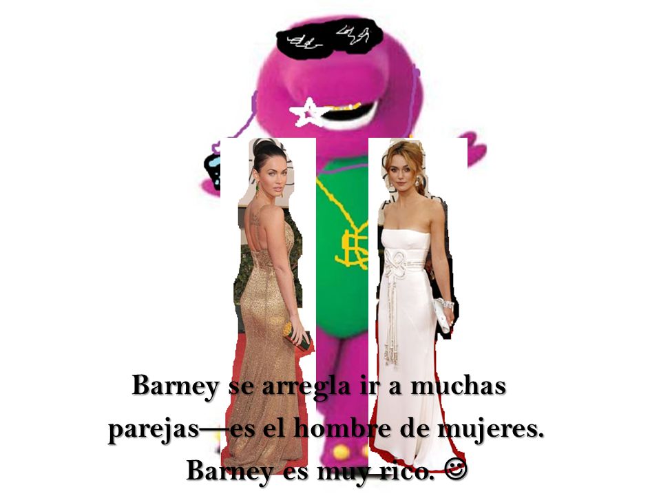 Barney se arregla ir a muchas parejas—es el hombre de mujeres