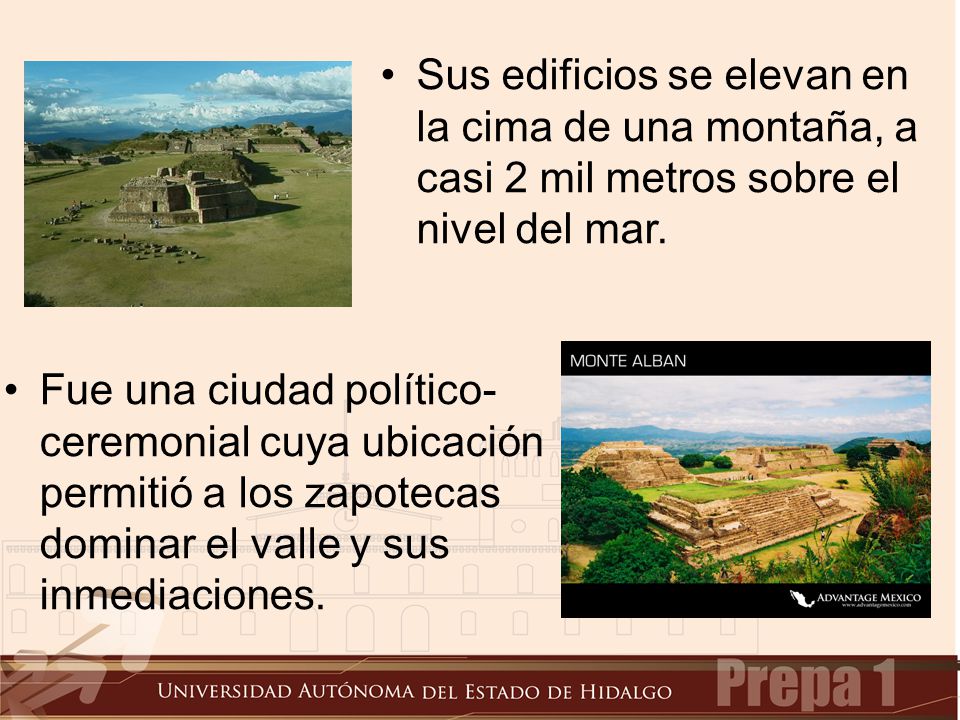Sus edificios se elevan en la cima de una montaña, a casi 2 mil metros sobre el nivel del mar.