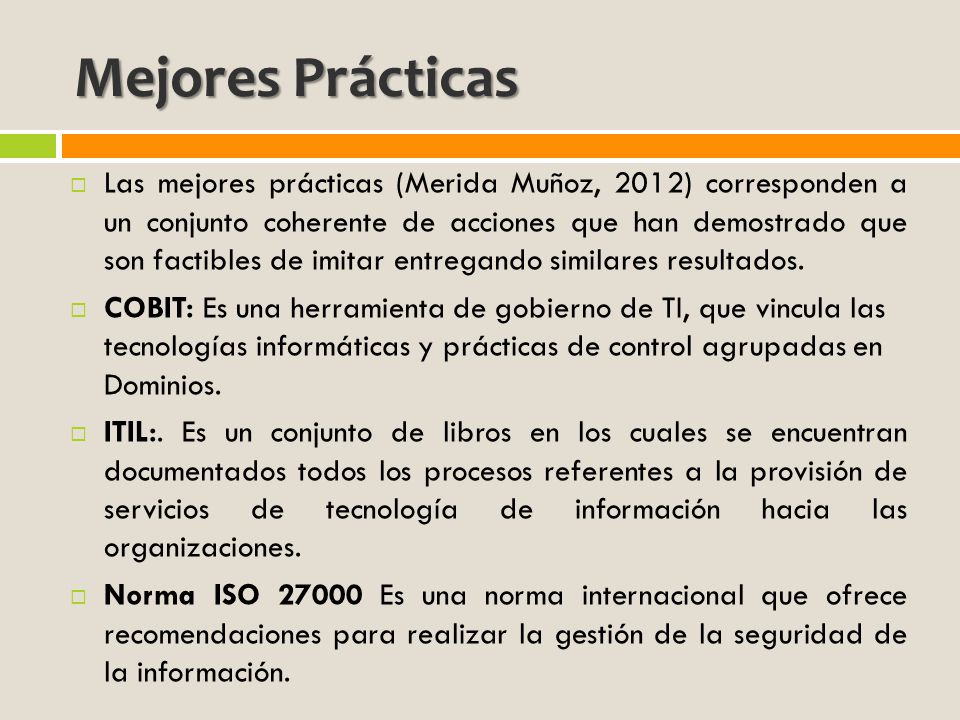 Mejores Prácticas