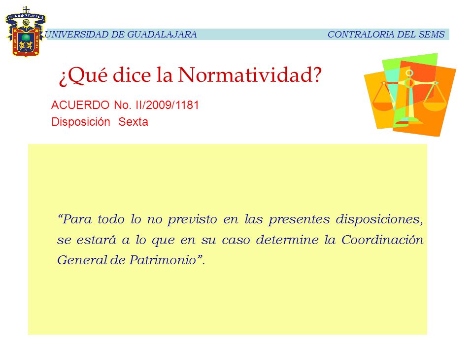 ¿Qué dice la Normatividad
