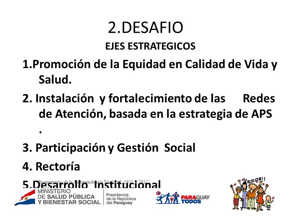 2.DESAFIO 1.Promoción de la Equidad en Calidad de Vida y Salud.