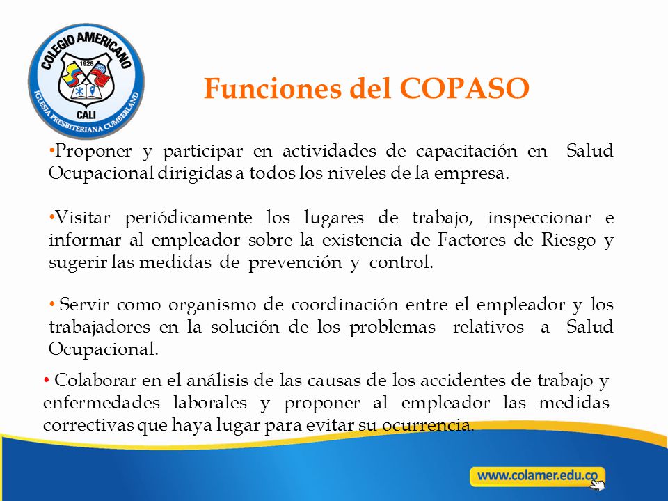 Proponer y participar en actividades de capacitación en Salud Ocupacional dirigidas a todos los niveles de la empresa.