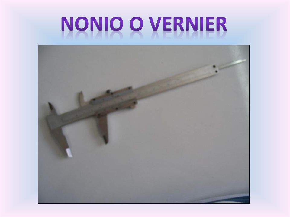 Nonio o vernier