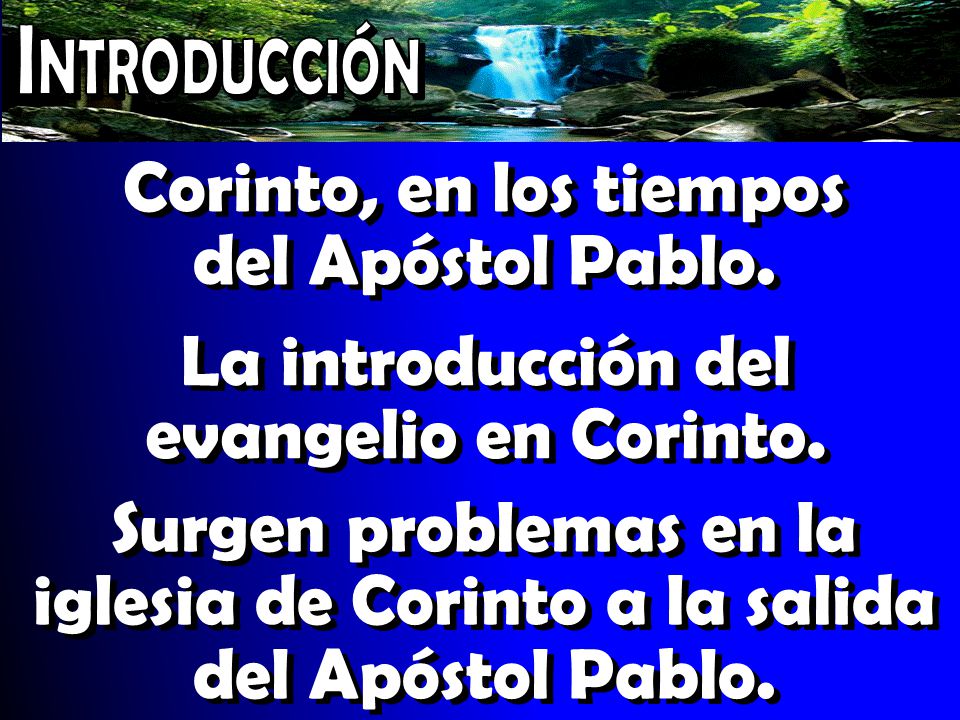 Corinto, en los tiempos del Apóstol Pablo.
