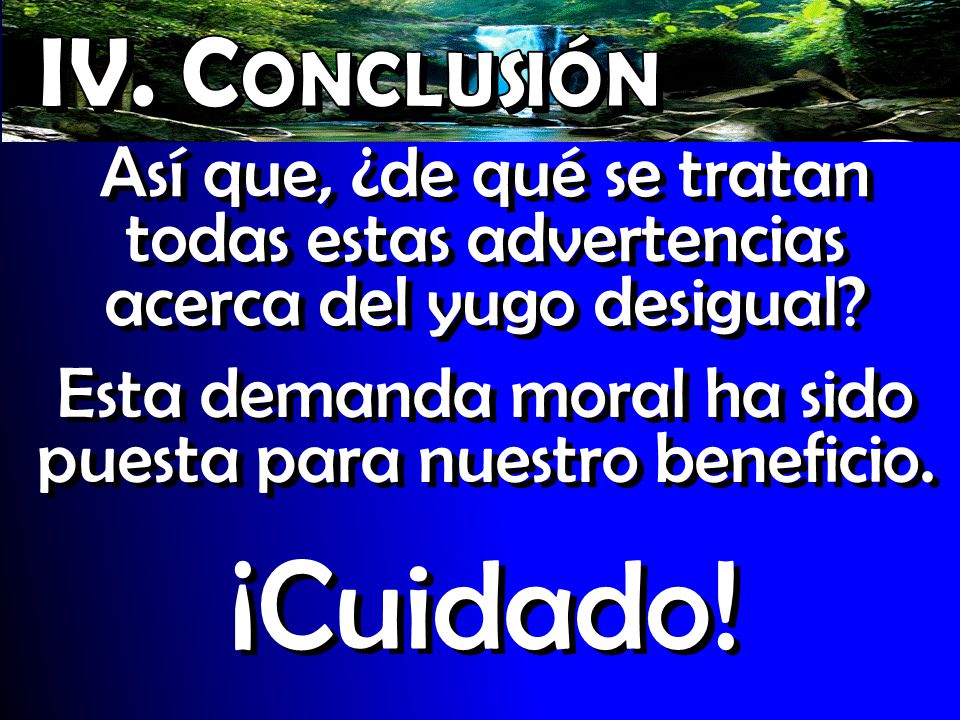 Esta demanda moral ha sido puesta para nuestro beneficio.