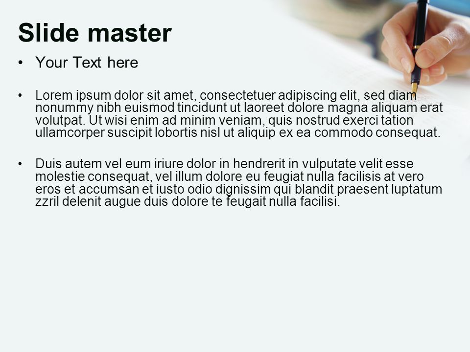 Slide master Your Text here