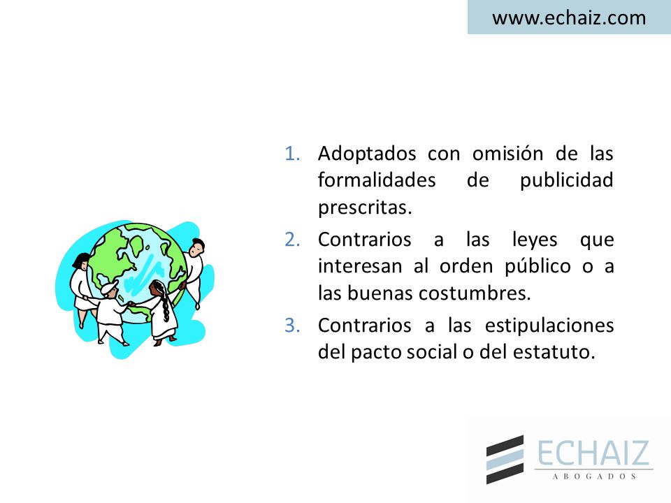 Adoptados con omisión de las formalidades de publicidad prescritas.