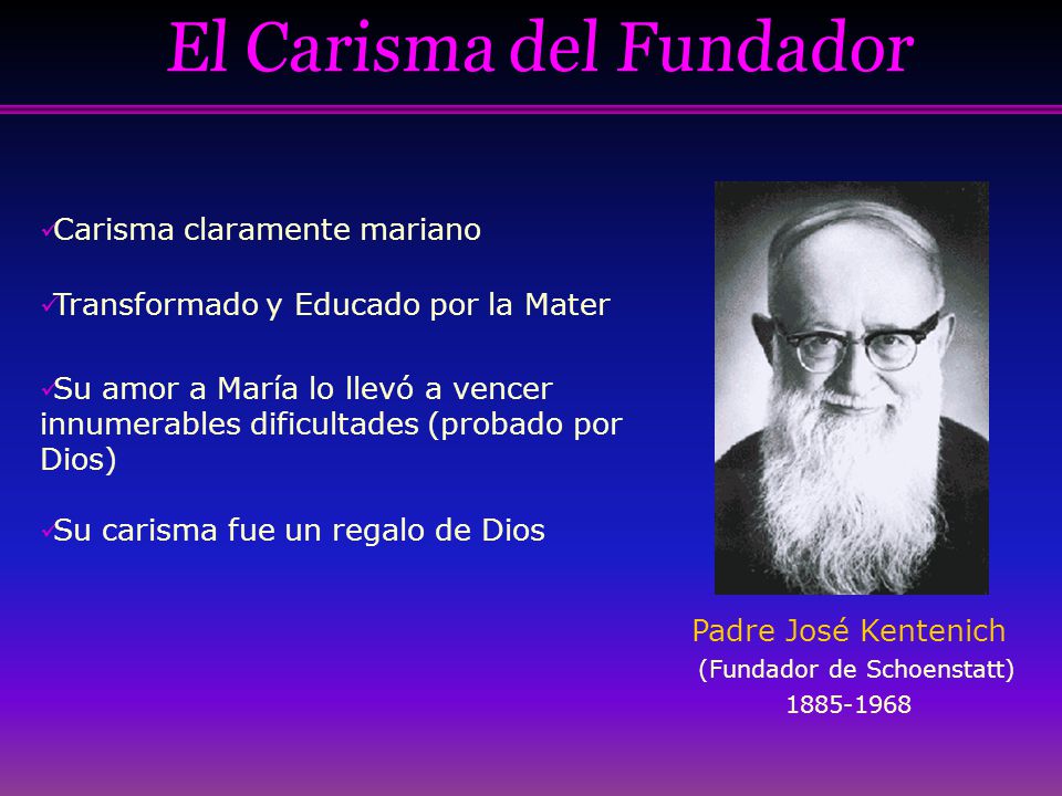 El Carisma del Fundador