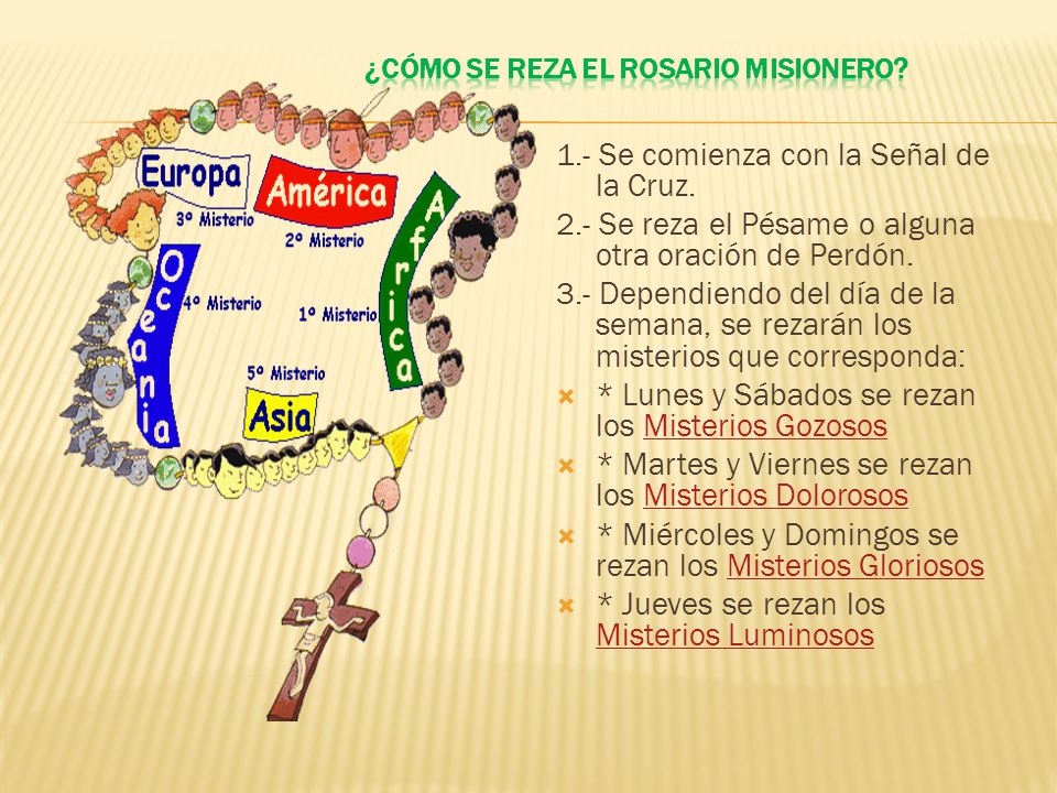 Tema especial para todos los grupos “EL ROSARIO MISIONERO” - ppt video  online descargar