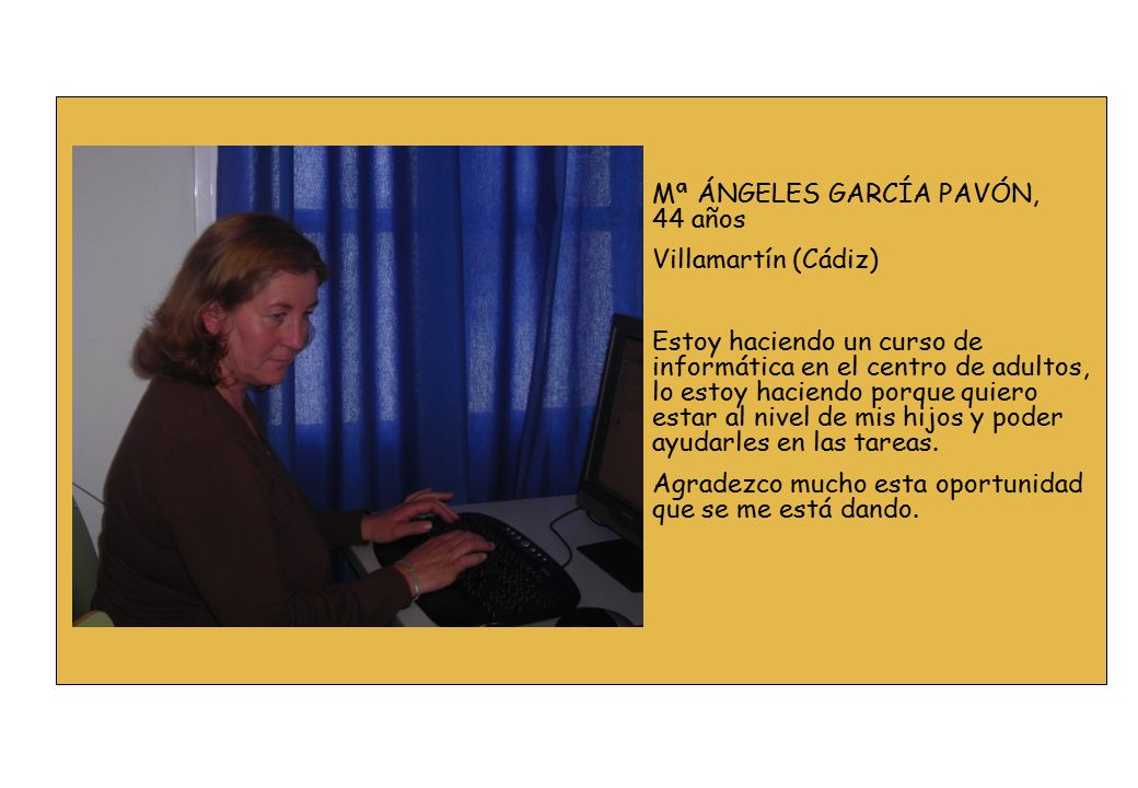 Mª ÁNGELES GARCÍA PAVÓN, 44 años