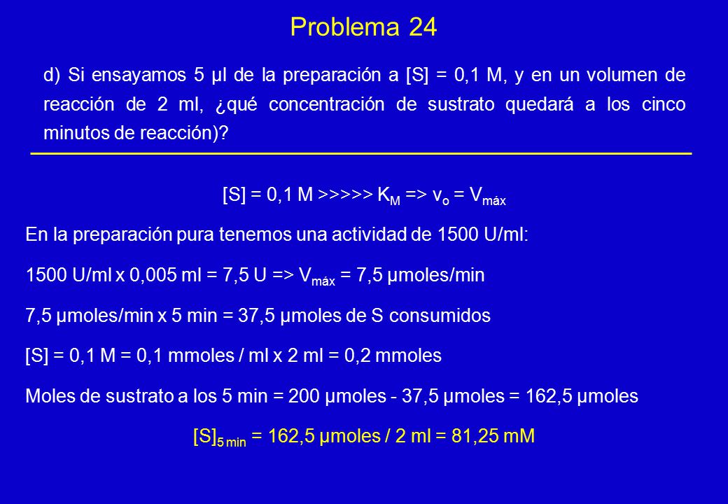 [S] = 0,1 M >>>>> KM => vo = Vmáx