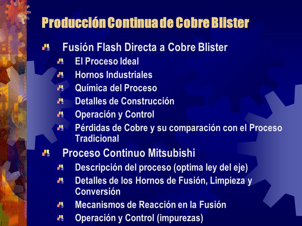 Producción Continua de Cobre Blister