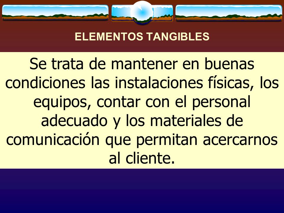 ELEMENTOS TANGIBLES