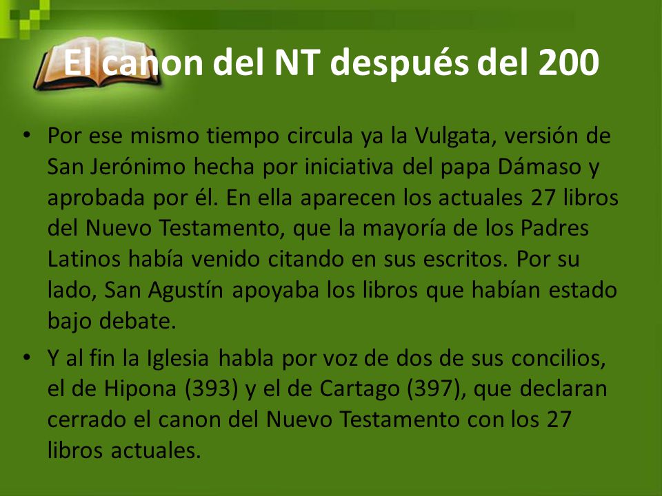 El canon del NT después del 200