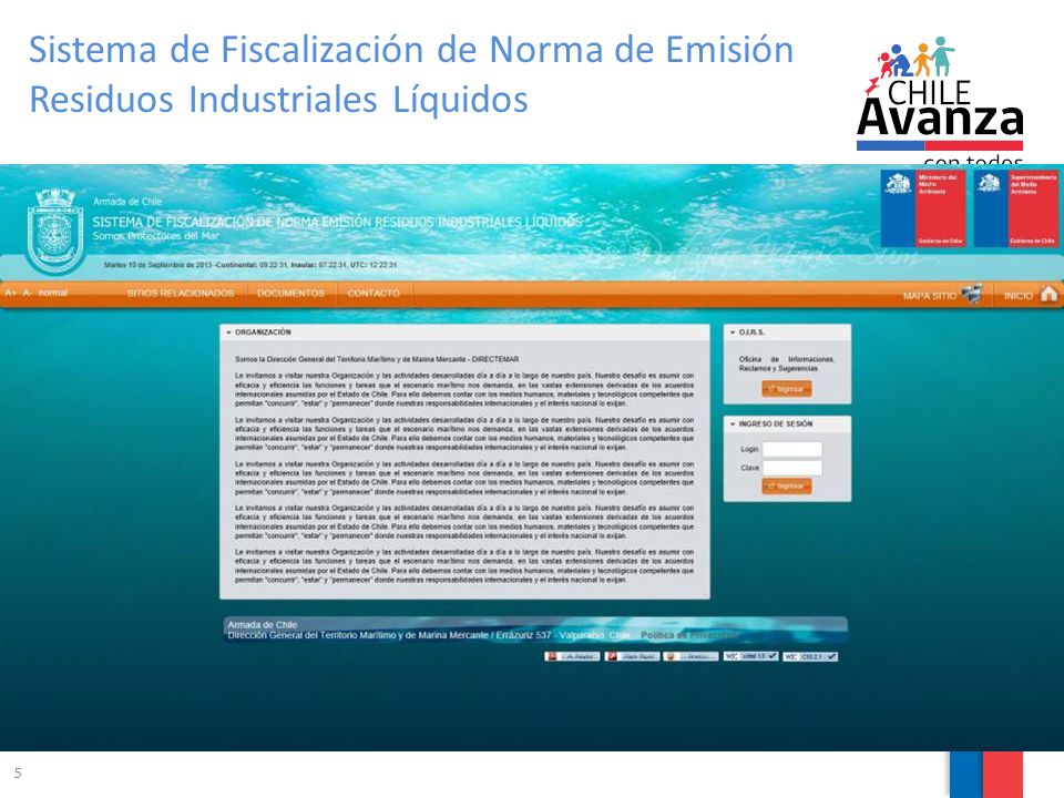 Sistema de Fiscalización de Norma de Emisión Residuos Industriales Líquidos