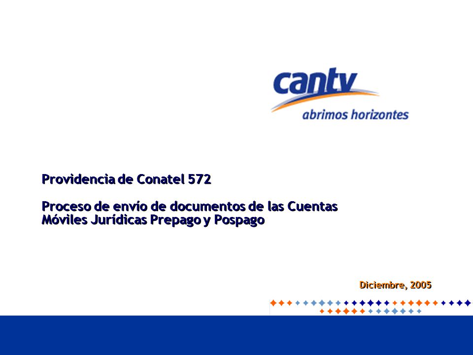 Providencia de Conatel 572 Proceso de envío de documentos de las Cuentas Móviles Jurídicas Prepago y Pospago
