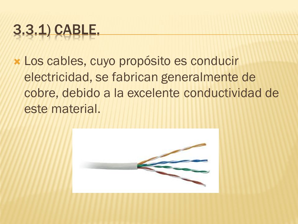 3.3.1) Cable.
