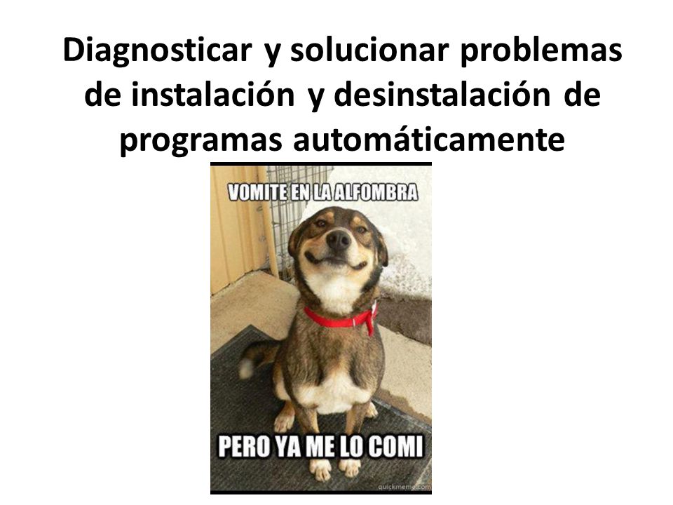 Diagnosticar y solucionar problemas de instalación y desinstalación de programas automáticamente