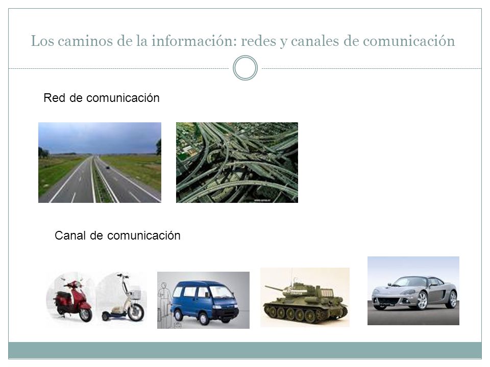 Los caminos de la información: redes y canales de comunicación