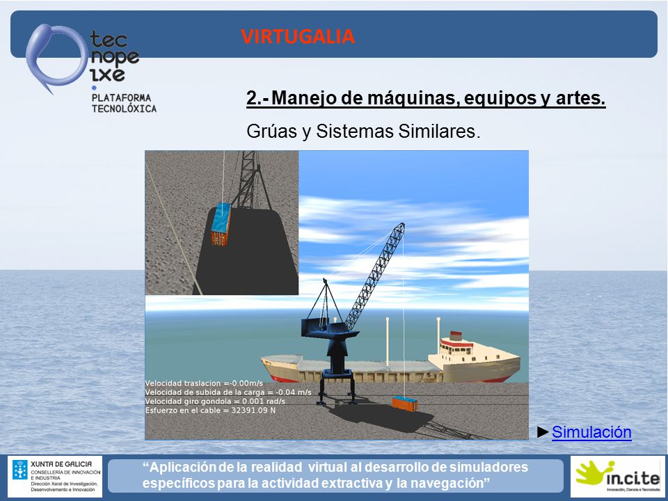 2.- Manejo de máquinas, equipos y artes. Grúas y Sistemas Similares.