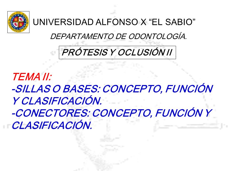-SILLAS O BASES: CONCEPTO, FUNCIÓN Y CLASIFICACIÓN.