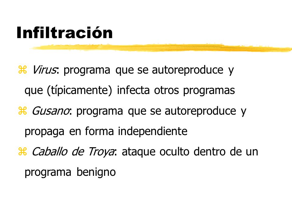 Infiltración Virus: programa que se autoreproduce y