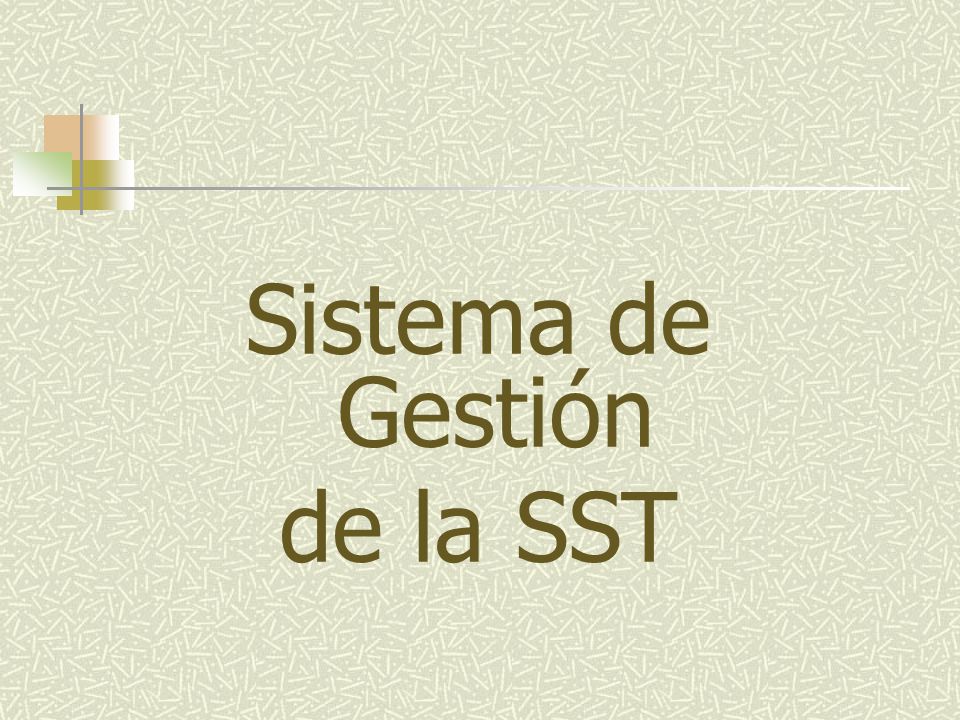 Sistema de Gestión de la SST