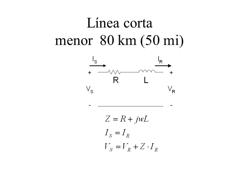 Línea corta menor 80 km (50 mi)