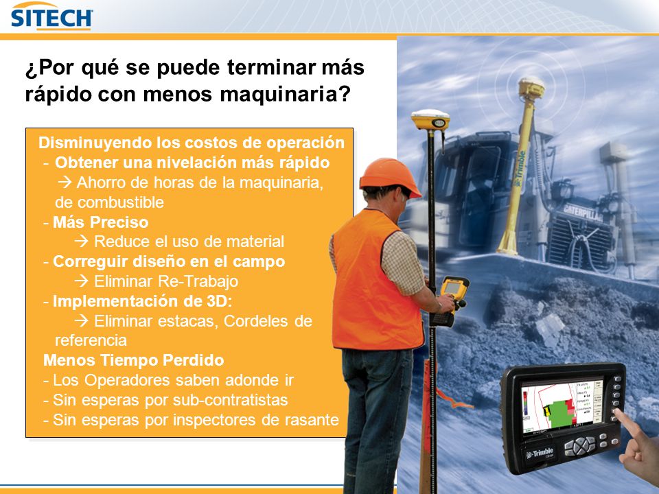 ¿Por qué se puede terminar más rápido con menos maquinaria