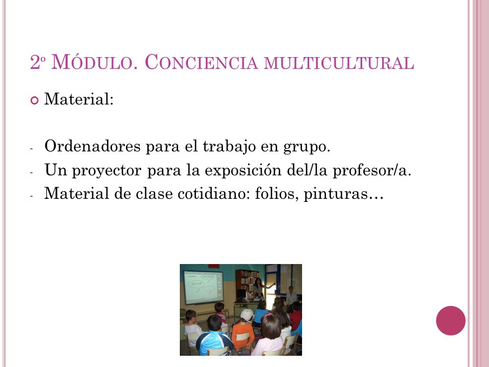 2º Módulo. Conciencia multicultural