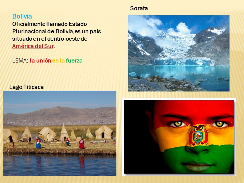 Sorata Bolivia. Oficialmente llamado Estado Plurinacional de Bolivia,es un país situado en el centro-oeste de América del Sur.
