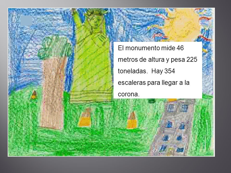 El monumento mide 46 metros de altura y pesa 225 toneladas