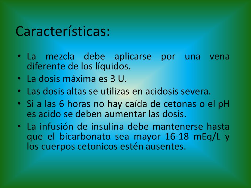 Características: La mezcla debe aplicarse por una vena diferente de los líquidos. La dosis máxima es 3 U.