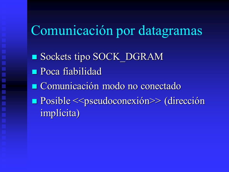 Comunicación por datagramas