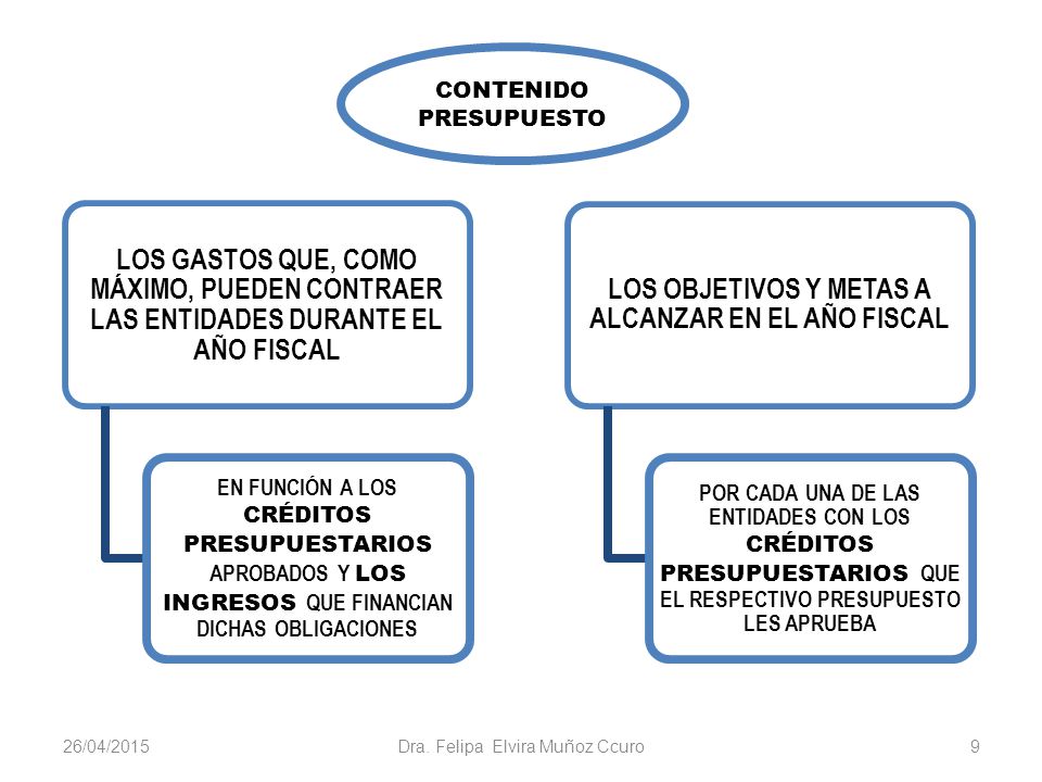 LOS OBJETIVOS Y METAS A ALCANZAR EN EL AÑO FISCAL