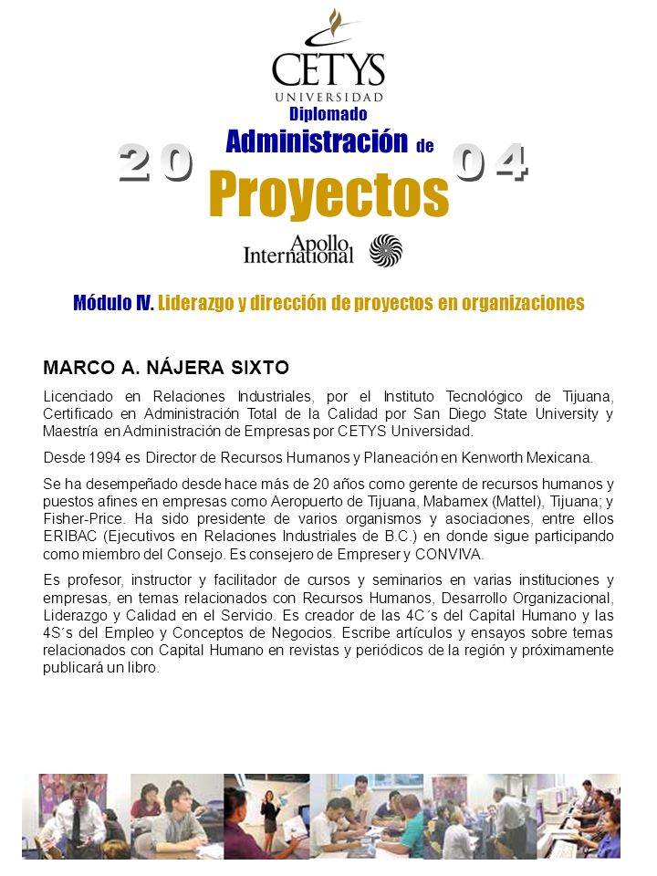 Módulo IV. Liderazgo y dirección de proyectos en organizaciones