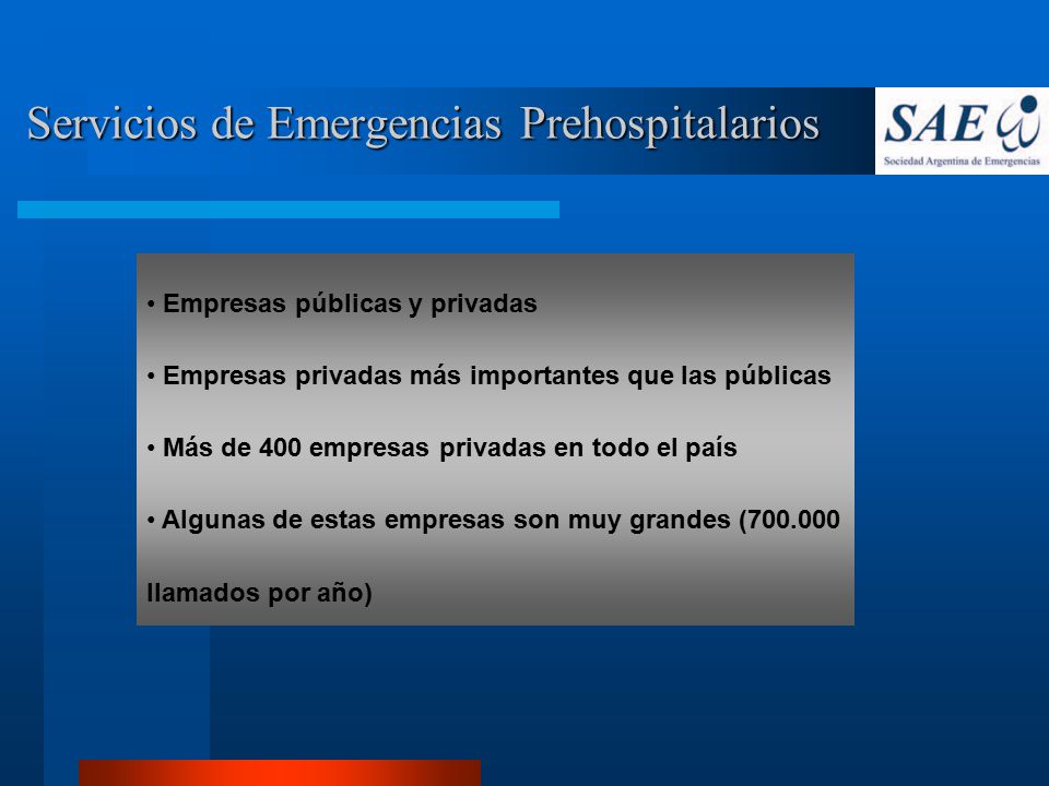 Servicios de Emergencias Prehospitalarios