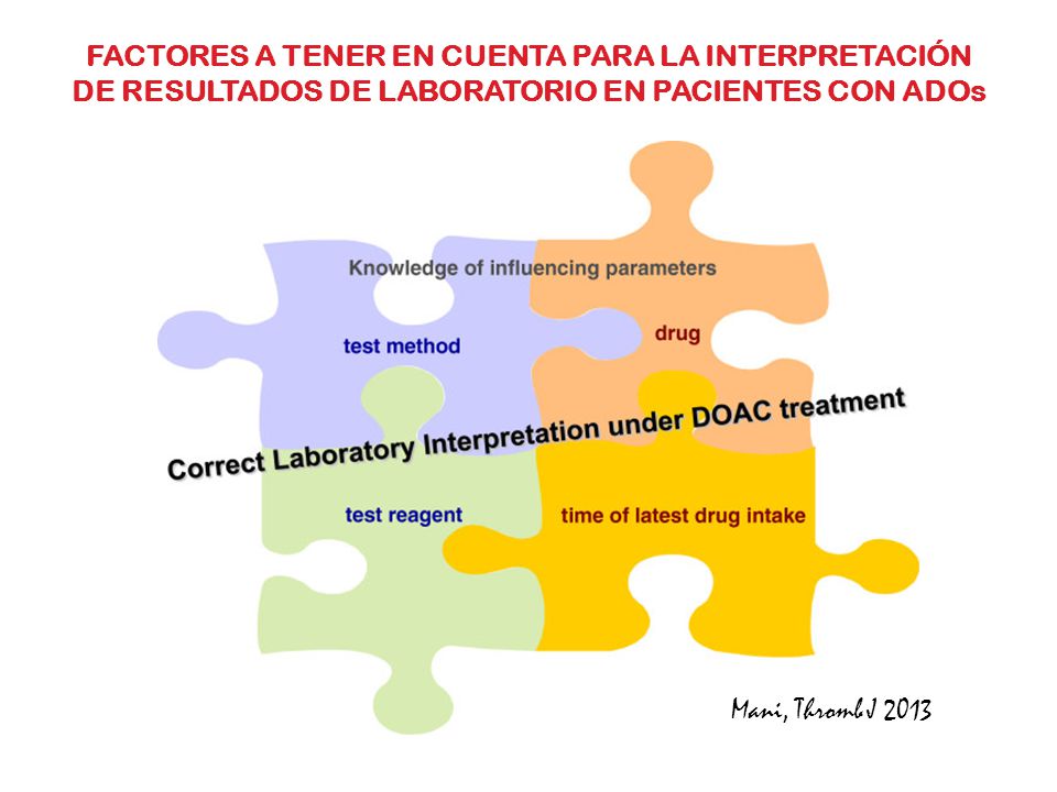 FACTORES A TENER EN CUENTA PARA LA INTERPRETACIÓN DE RESULTADOS DE LABORATORIO EN PACIENTES CON ADOs