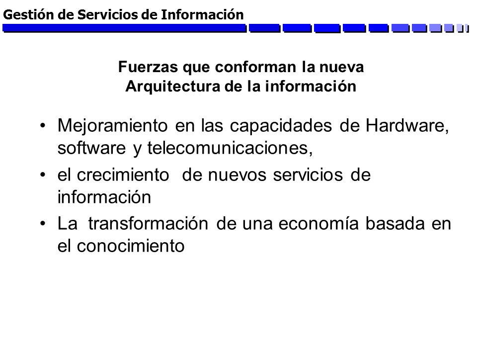 Fuerzas que conforman la nueva Arquitectura de la información