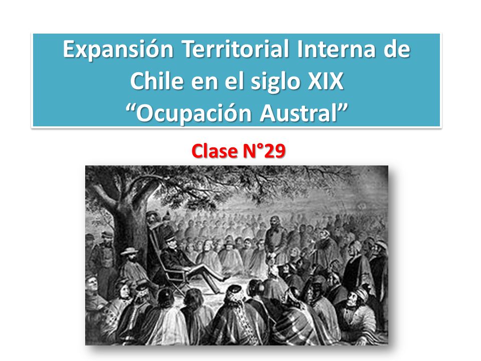 Expansión Territorial Interna de Chile en el siglo XIX Ocupación Austral