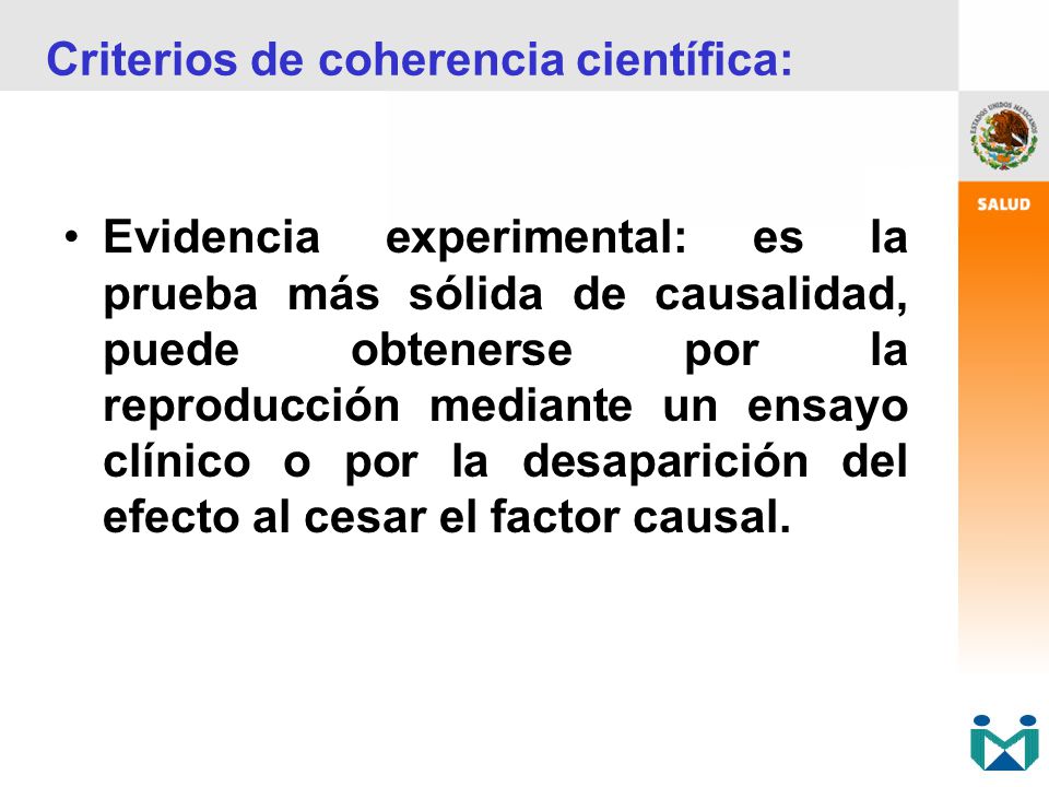 Criterios de coherencia científica:
