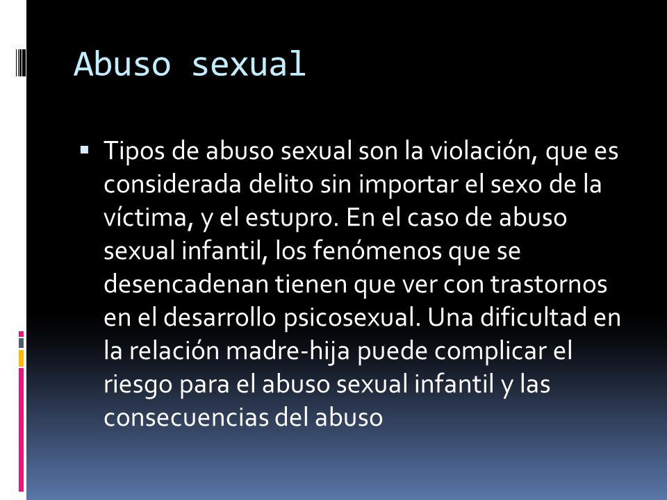 Abuso sexual