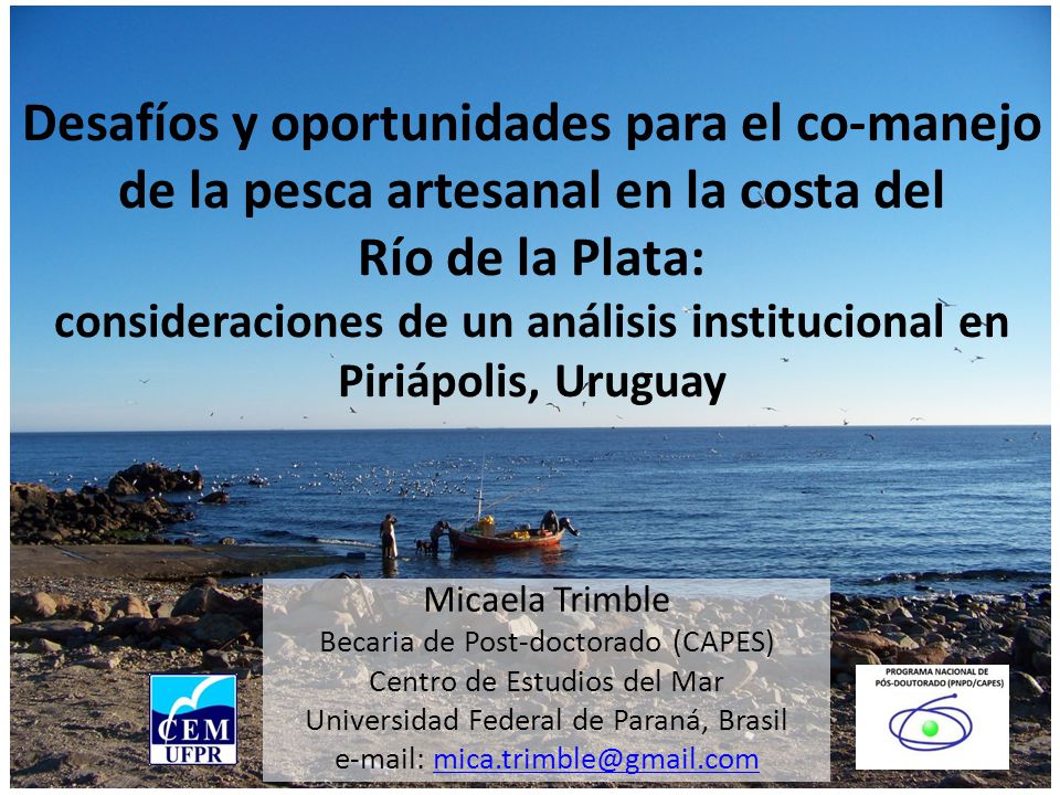 Desafíos y oportunidades para el co-manejo de la pesca artesanal en la costa del Río de la Plata: consideraciones de un análisis institucional en Piriápolis, Uruguay